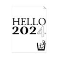 Picture of Hello 2024 _GroupedProduct_Rectangle_Portrait_Unframed_Print_Only_