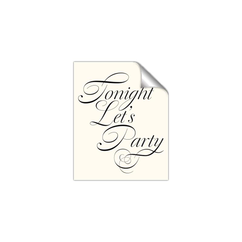 Picture of Tonight Let's Party _GroupedProduct_Rectangle_Portrait_Unframed_Print_Only_