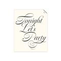 Picture of Tonight Let's Party _GroupedProduct_Rectangle_Portrait_Unframed_Print_Only_