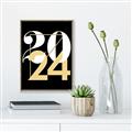 Picture of 2024 Gold  _GroupedProduct_Rectangle_Portrait_Canvas_Framed_