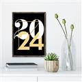 Picture of 2024 Gold  _GroupedProduct_Rectangle_Portrait_Canvas_Framed_