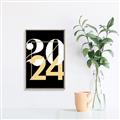Picture of 2024 Gold  _GroupedProduct_Rectangle_Portrait_Canvas_Framed_