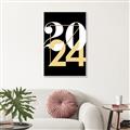Picture of 2024 Gold  _GroupedProduct_Rectangle_Portrait_Canvas_Framed_