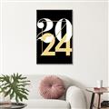 Picture of 2024 Gold  _GroupedProduct_Rectangle_Portrait_Canvas_Framed_