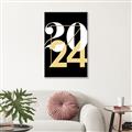 Picture of 2024 Gold  _GroupedProduct_Rectangle_Portrait_Canvas_Framed_