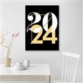 Picture of 2024 Gold  _GroupedProduct_Rectangle_Portrait_Canvas_Framed_
