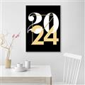 Picture of 2024 Gold  _GroupedProduct_Rectangle_Portrait_Canvas_Framed_