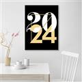 Picture of 2024 Gold  _GroupedProduct_Rectangle_Portrait_Canvas_Framed_