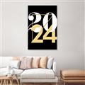 Picture of 2024 Gold  _GroupedProduct_Rectangle_Portrait_Canvas_Framed_