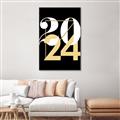 Picture of 2024 Gold  _GroupedProduct_Rectangle_Portrait_Canvas_Framed_