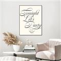 Picture of Tonight Let's Party _GroupedProduct_Rectangle_Portrait_Canvas_Framed_