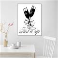 Picture of Just a Sip _GroupedProduct_Rectangle_Portrait_Canvas_Framed_