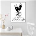 Picture of Just a Sip _GroupedProduct_Rectangle_Portrait_Canvas_Framed_