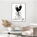 Picture of Just a Sip _GroupedProduct_Rectangle_Portrait_Canvas_Framed_