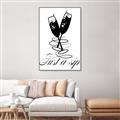 Picture of Just a Sip _GroupedProduct_Rectangle_Portrait_Canvas_Framed_