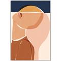 Picture of Figurative Half Face _GroupedProduct_Rectangle_Portrait_Canvas_Framed_