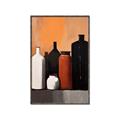 Picture of Still Life Symphony in Peach _GroupedProduct_Rectangle_Portrait_Canvas_Framed_