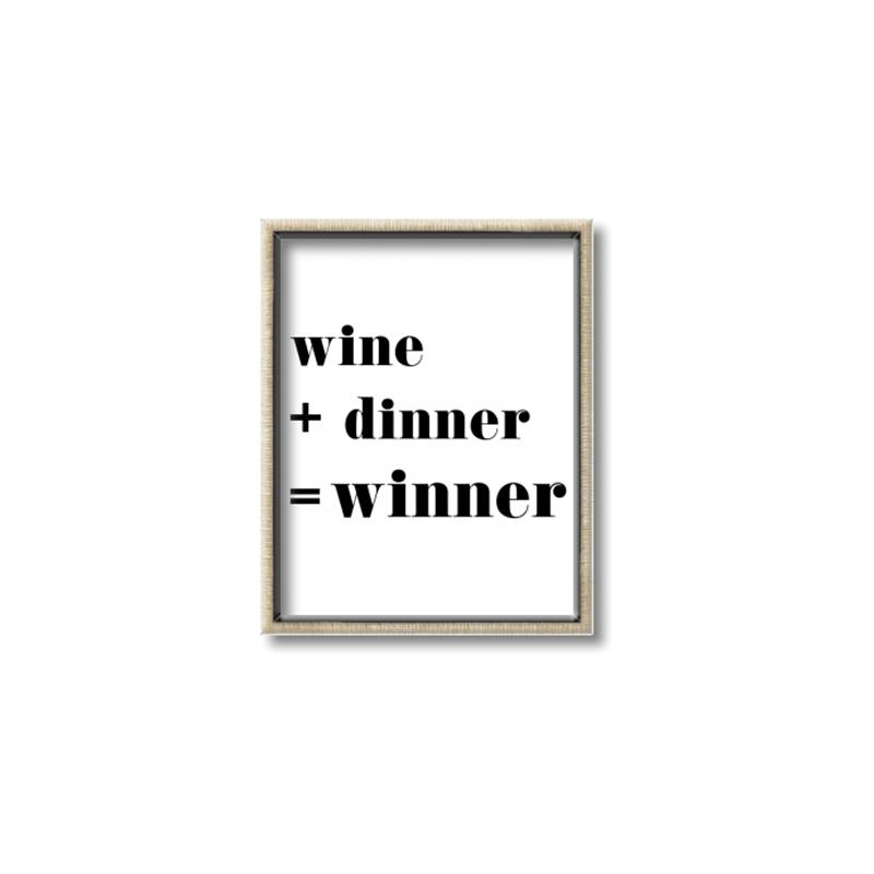 Picture of Wine Dinner Winner _GroupedProduct_Rectangle_Portrait_Canvas_Framed_