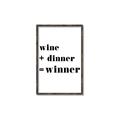 Picture of Wine Dinner Winner _GroupedProduct_Rectangle_Portrait_Canvas_Framed_
