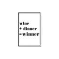 Picture of Wine Dinner Winner _GroupedProduct_Rectangle_Portrait_Canvas_Framed_