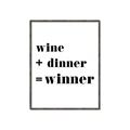 Picture of Wine Dinner Winner _GroupedProduct_Rectangle_Portrait_Canvas_Framed_
