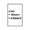 Picture of Wine Dinner Winner _GroupedProduct_Rectangle_Portrait_Canvas_Framed_