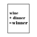 Picture of Wine Dinner Winner _GroupedProduct_Rectangle_Portrait_Canvas_Framed_