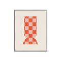 Picture of Mosaic of Peach Vase _GroupedProduct_Rectangle_Portrait_Canvas_Framed_