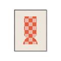 Picture of Mosaic of Peach Vase _GroupedProduct_Rectangle_Portrait_Canvas_Framed_