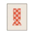 Picture of Mosaic of Peach Vase _GroupedProduct_Rectangle_Portrait_Canvas_Framed_