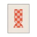 Picture of Mosaic of Peach Vase _GroupedProduct_Rectangle_Portrait_Canvas_Framed_