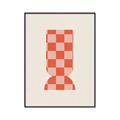 Picture of Mosaic of Peach Vase _GroupedProduct_Rectangle_Portrait_Canvas_Framed_