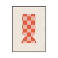 Picture of Mosaic of Peach Vase _GroupedProduct_Rectangle_Portrait_Canvas_Framed_