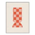 Picture of Mosaic of Peach Vase _GroupedProduct_Rectangle_Portrait_Canvas_Framed_