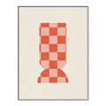 Picture of Mosaic of Peach Vase _GroupedProduct_Rectangle_Portrait_Canvas_Framed_