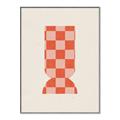 Picture of Mosaic of Peach Vase _GroupedProduct_Rectangle_Portrait_Canvas_Framed_