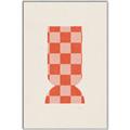 Picture of Mosaic of Peach Vase _GroupedProduct_Rectangle_Portrait_Canvas_Framed_