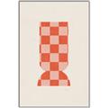 Picture of Mosaic of Peach Vase _GroupedProduct_Rectangle_Portrait_Canvas_Framed_