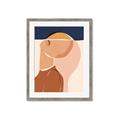 Picture of Figurative Half Face _GroupedProduct_Rectangle_Portrait_Framed_Matted_