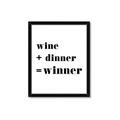 Picture of Wine Dinner Winner _GroupedProduct_Rectangle_Portrait_Framed_Matted_