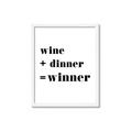 Picture of Wine Dinner Winner _GroupedProduct_Rectangle_Portrait_Framed_Matted_