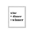 Picture of Wine Dinner Winner _GroupedProduct_Rectangle_Portrait_Framed_Matted_