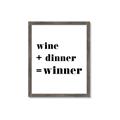 Picture of Wine Dinner Winner _GroupedProduct_Rectangle_Portrait_Framed_Matted_