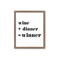 Picture of Wine Dinner Winner _GroupedProduct_Rectangle_Portrait_Framed_Matted_