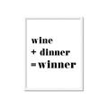 Picture of Wine Dinner Winner _GroupedProduct_Rectangle_Portrait_Framed_Matted_