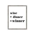 Picture of Wine Dinner Winner _GroupedProduct_Rectangle_Portrait_Framed_Matted_