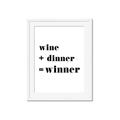 Picture of Wine Dinner Winner _GroupedProduct_Rectangle_Portrait_Framed_Matted_