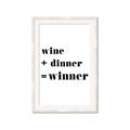 Picture of Wine Dinner Winner _GroupedProduct_Rectangle_Portrait_Framed_Matted_