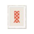 Picture of Mosaic of Peach Vase _GroupedProduct_Rectangle_Portrait_Framed_Matted_