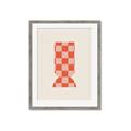 Picture of Mosaic of Peach Vase _GroupedProduct_Rectangle_Portrait_Framed_Matted_